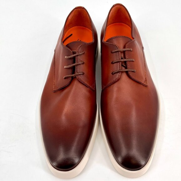 Santoni Men\'s Atlantis Lace up Plain Toe Dress Shoes US Size 11 New In Box main image 15